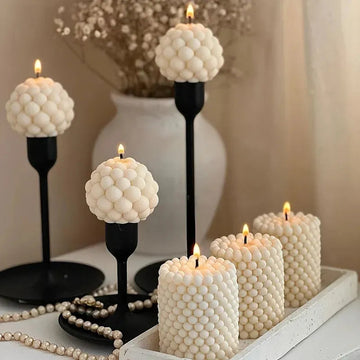 Bubble Silicone Pillar Candle Mold