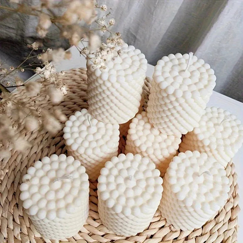 Bubble Silicone Pillar Candle Mold