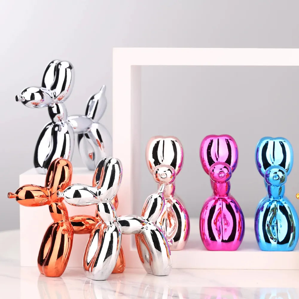 1121CM Mini Ceramic Balloon Dog Sculpture