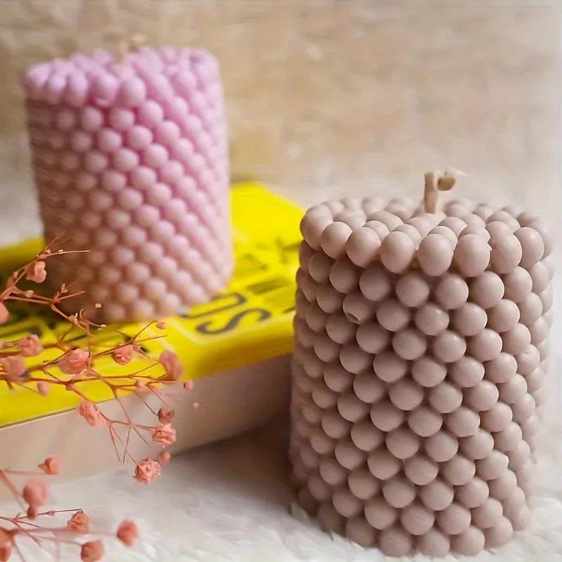 Bubble Silicone Pillar Candle Mold