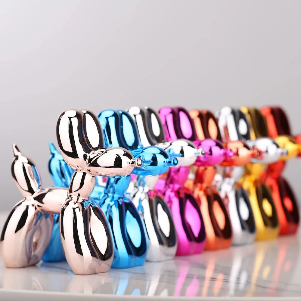 1121CM Mini Ceramic Balloon Dog Sculpture