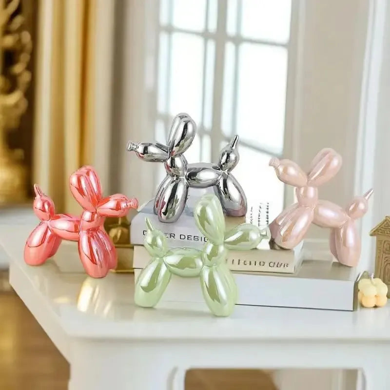 1121CM Mini Ceramic Balloon Dog Sculpture