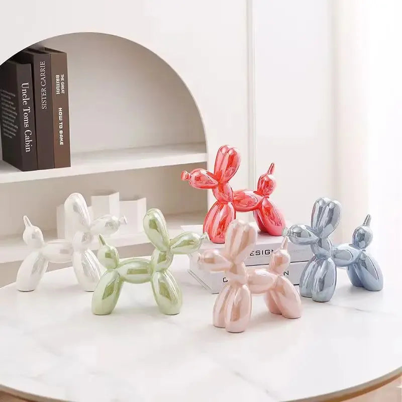 1121CM Mini Ceramic Balloon Dog Sculpture