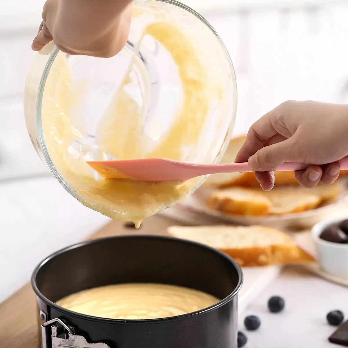 Heat Resistant Kitchen Silicone Spatula with Stainless