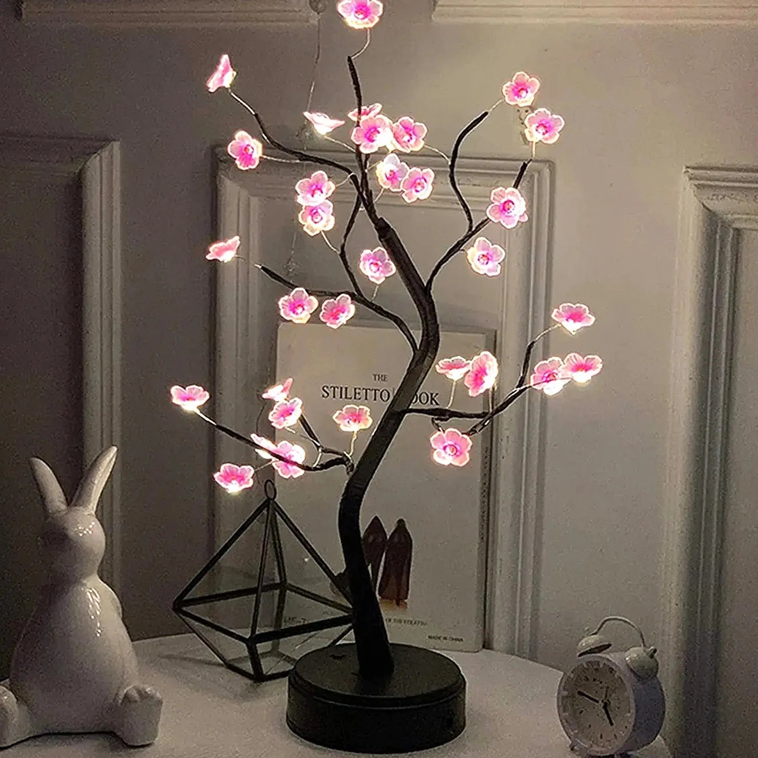 LED Cherry Blossom Bonsai Tree Usbbattery 