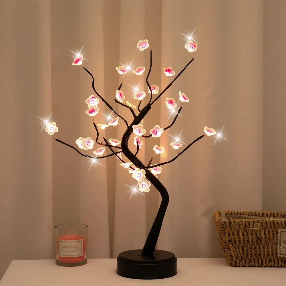LED Cherry Blossom Bonsai Tree Usbbattery 