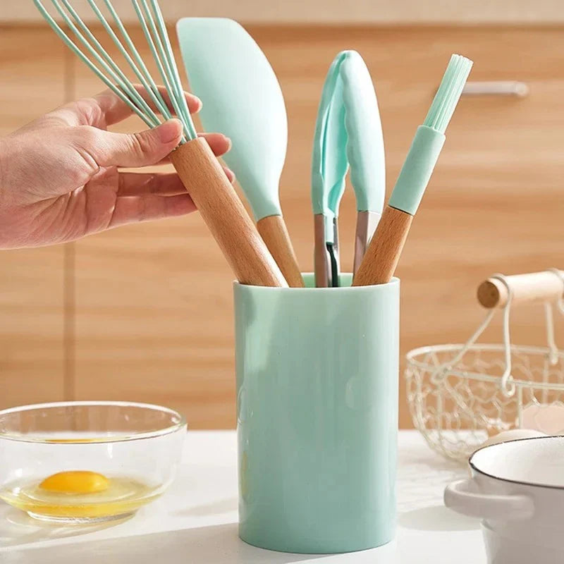 12 PCS Silicone Cooking Utensils Kitchen Utensil Set