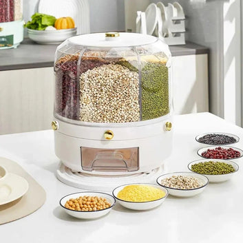 Dry Food Grain Dispenser and 360 Rotating