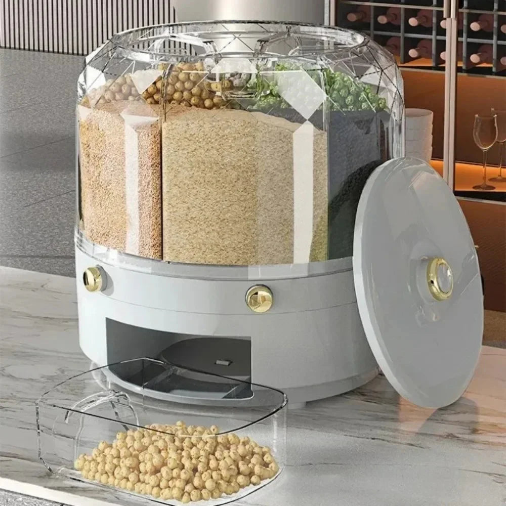 Dry Food Grain Dispenser and 360 Rotating